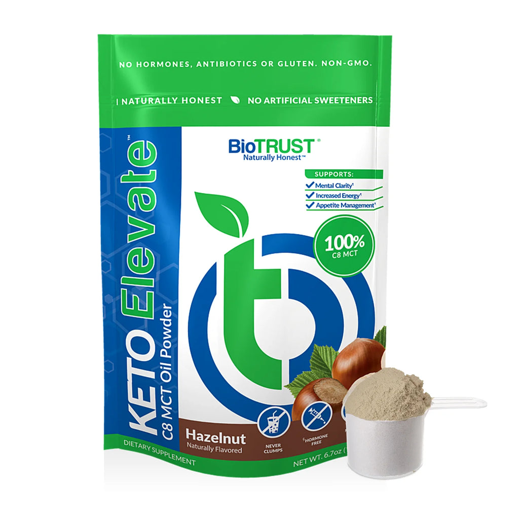 C8 MCT Oil Powder Hazelnut 20 Servings U5007